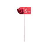 Wedding Engagement red rose I do cupcake topper 6/pc