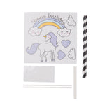 Unicorn Happy Birthday Cake Toppers (DIY) cloud
