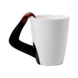 Chimp with apple 3D coffee tea mug