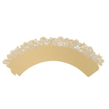 cupcake sleeves gold rose