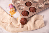 round seashell madeline cake pan 6 madeline