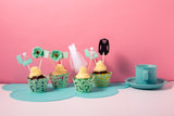 cupcake sleeves green clover