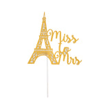 Effiel Tower Mr Mrs Cupcake Topper
