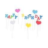 Theme birthday cupcake topper pack rainbow star