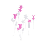 Theme birthday cupcake topper pack pink baby shower