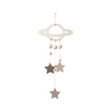 hollow gold planet hanging decor