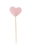 5 small heart cupcake topper 5/pc