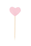5 small heart cupcake topper 5/pc